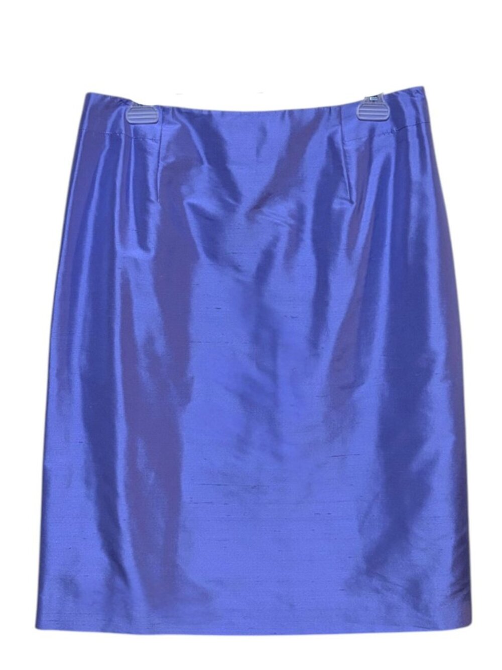 VTG New Talbots Silk Shantung Skirt 12 Lavender Playful Minimalist 100% Silk